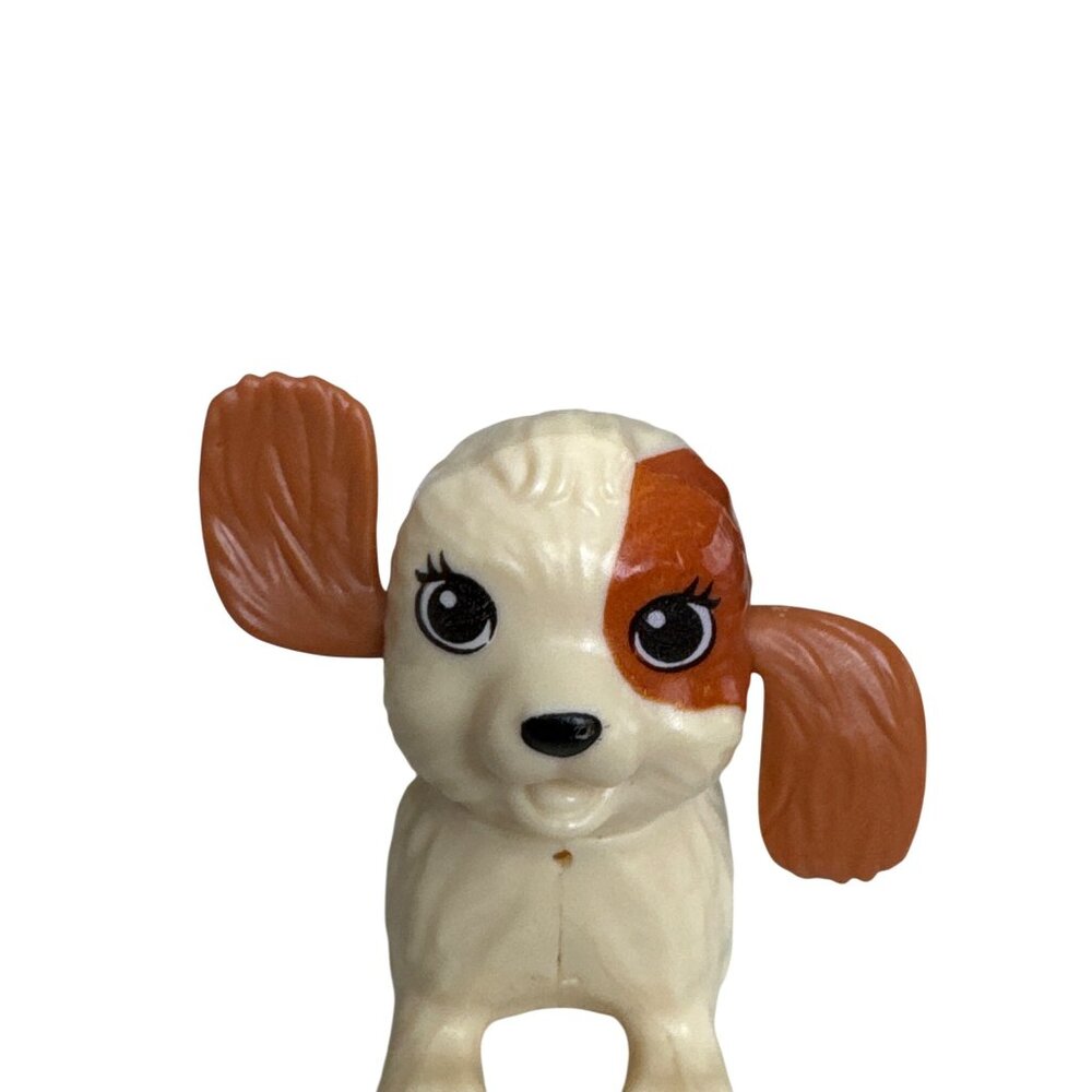Barbie Swim Puppy Dog Vintage 1990s Plastic Figurine Brown Tan Ears Move Vintage - Picture 2 of 10